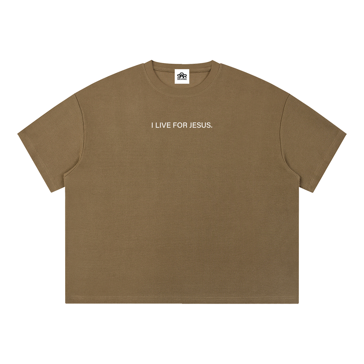 I LIVE FOR JESUS Waffle Tee