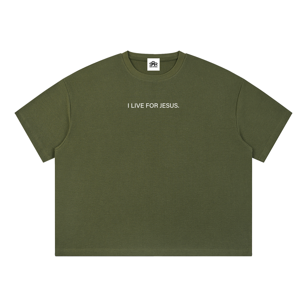 I LIVE FOR JESUS Waffle Tee