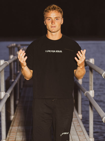 I LIVE FOR JESUS Waffle Tee