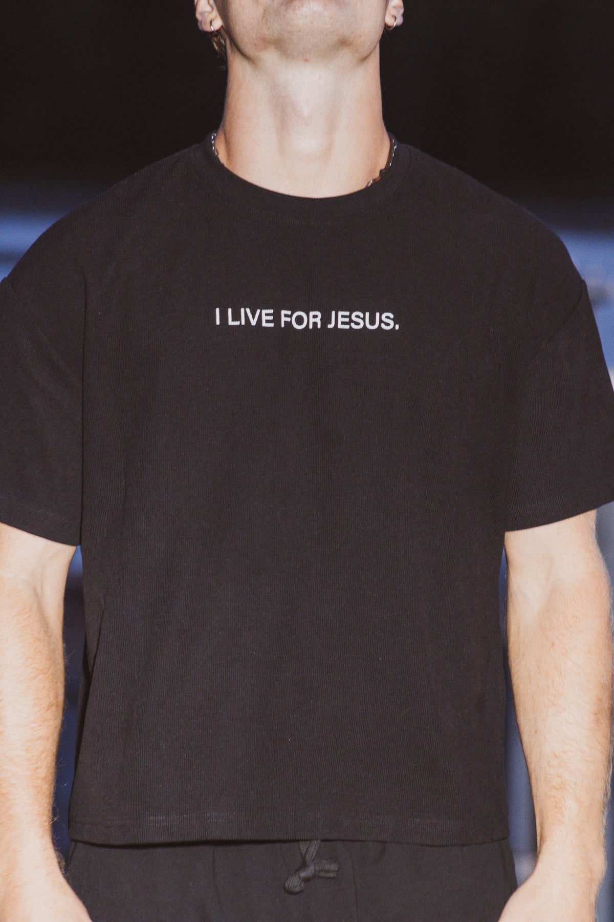 I LIVE FOR JESUS Waffle Tee
