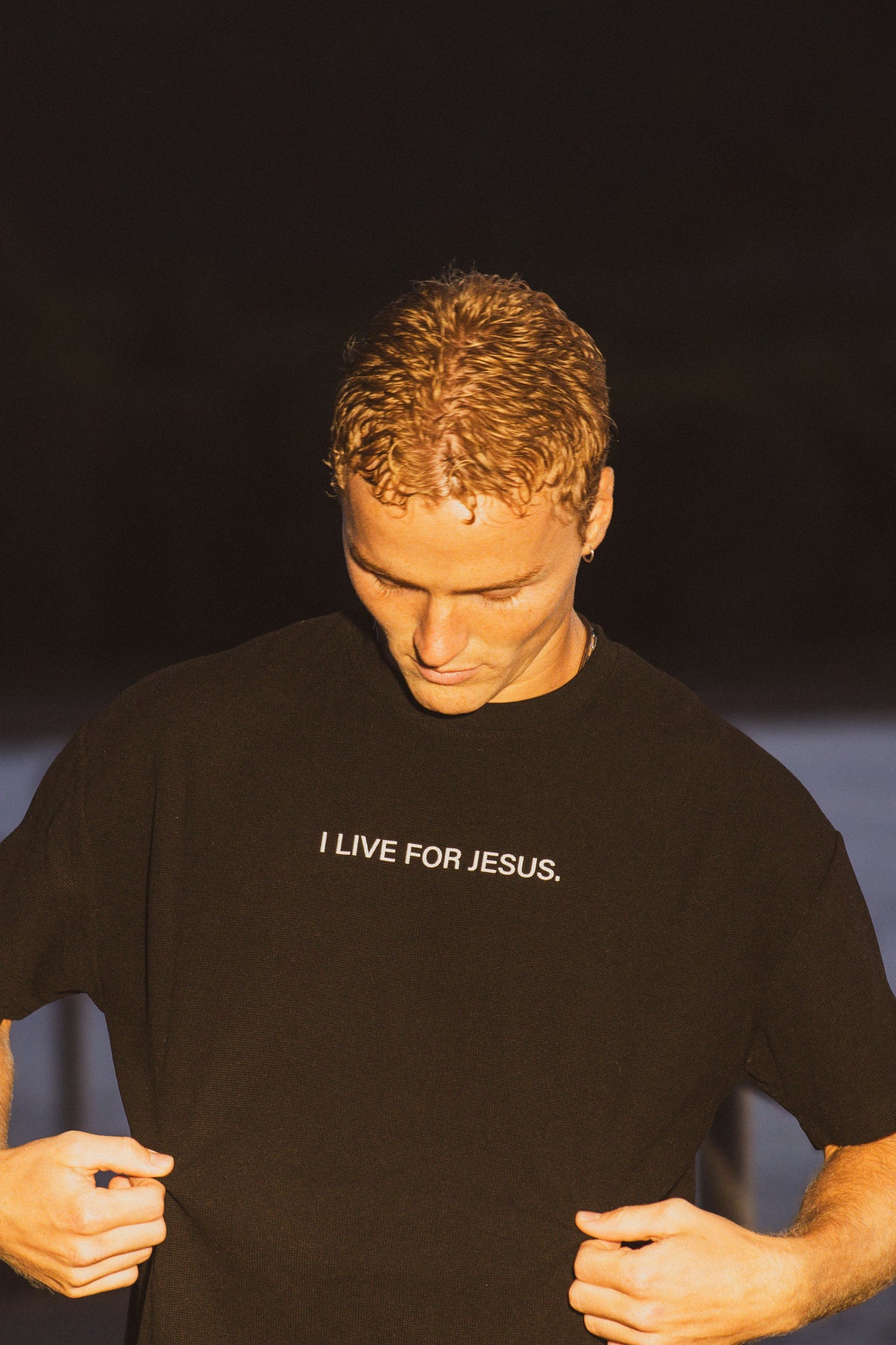 I LIVE FOR JESUS Waffle Tee