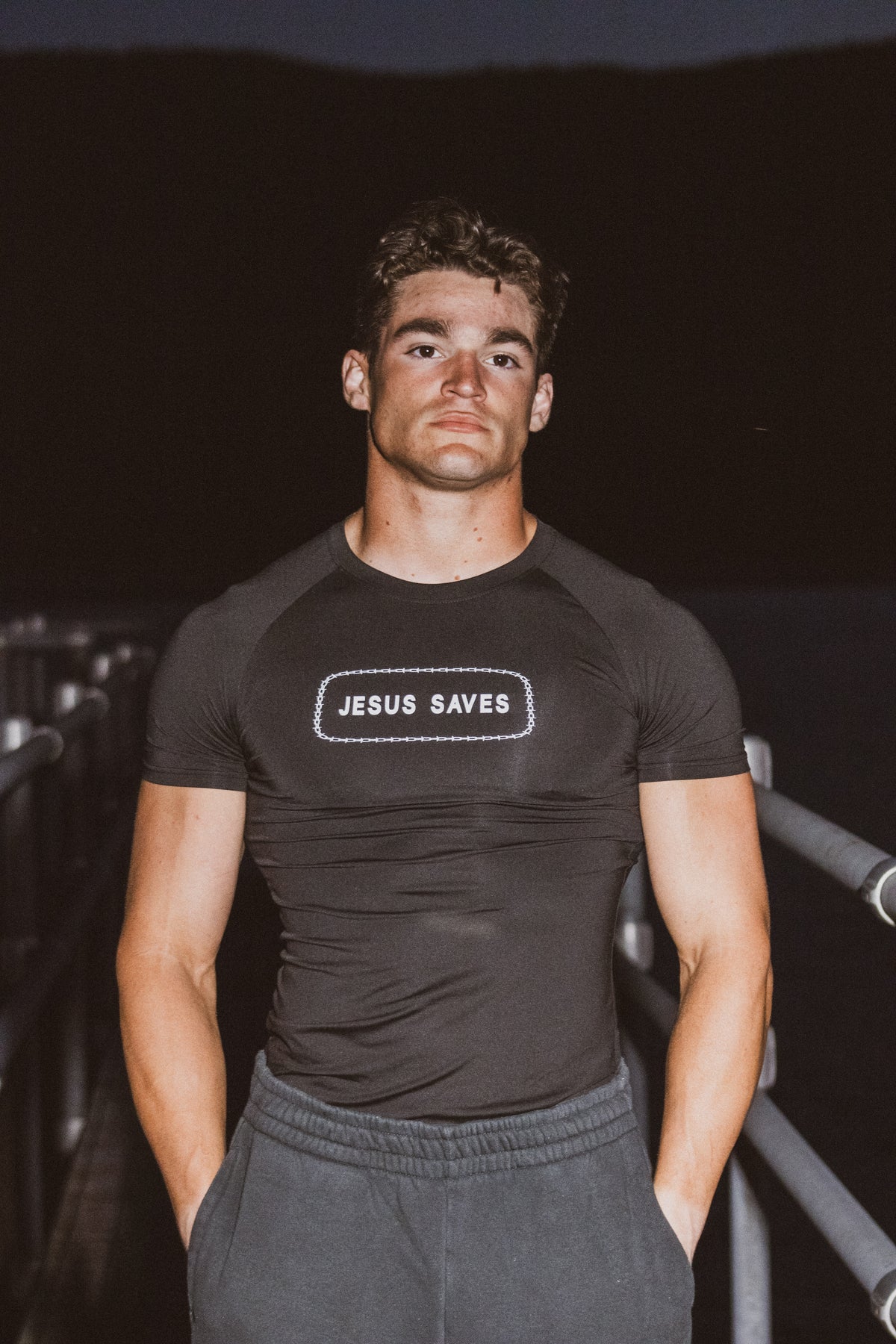 Jesus Saves Compression Shirt