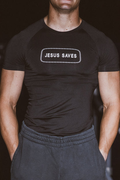 Jesus Saves Compression Shirt