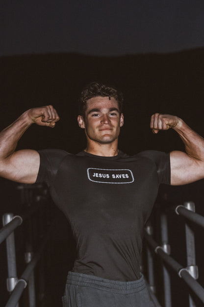 Jesus Saves Compression Shirt