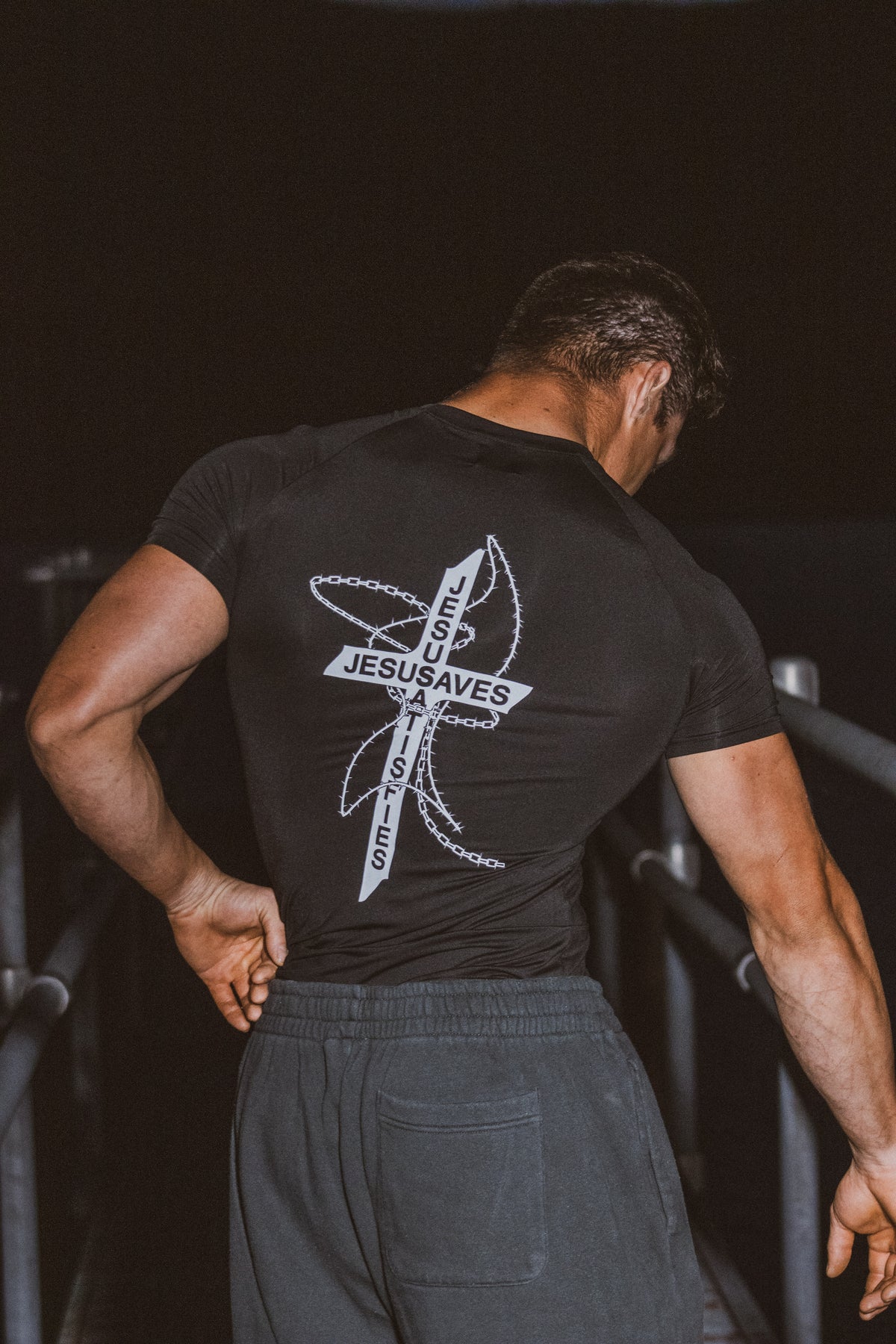 Jesus Saves Compression Shirt
