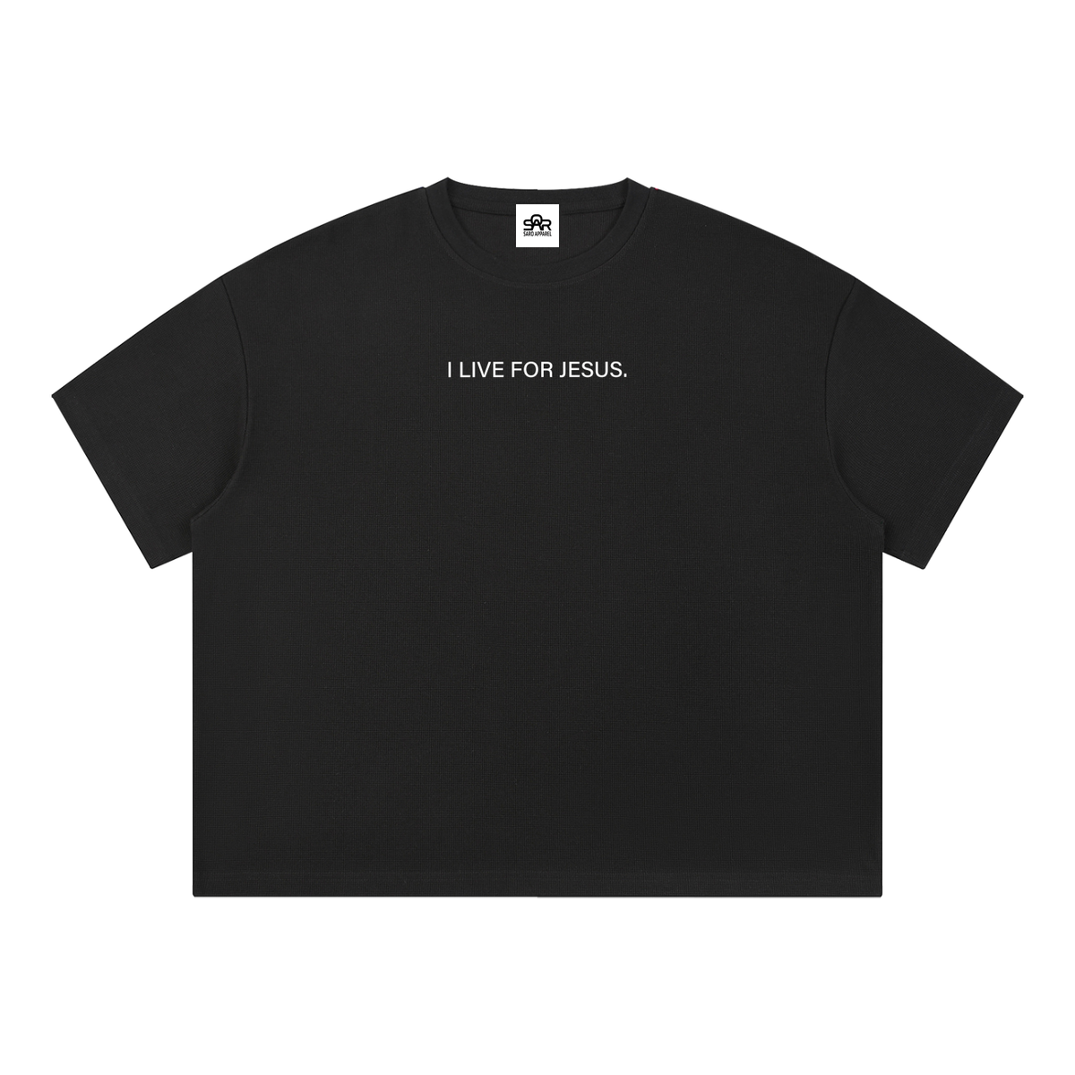I LIVE FOR JESUS Waffle Tee